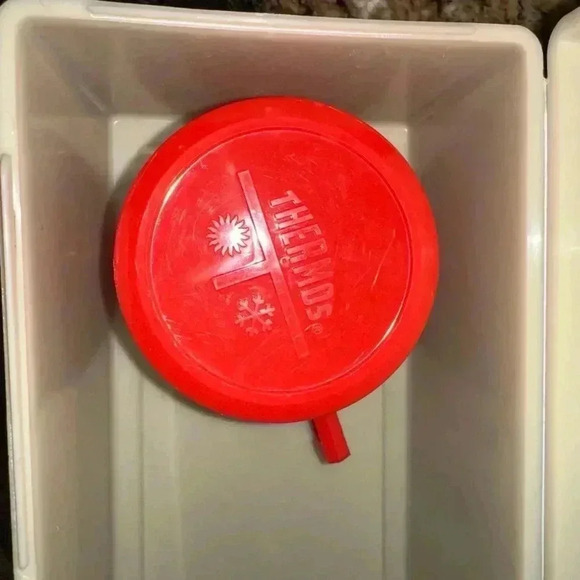 Vintage King-Seeley Thermos Picnic Set Red Tan 1974 - Picture 8 of 16